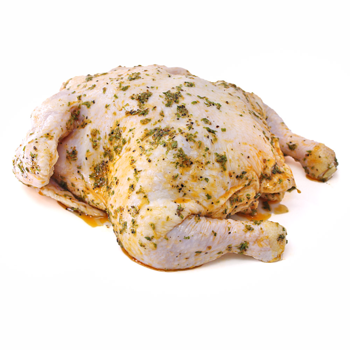 [M70038] Whole Cornish Hen Marinated, by lb