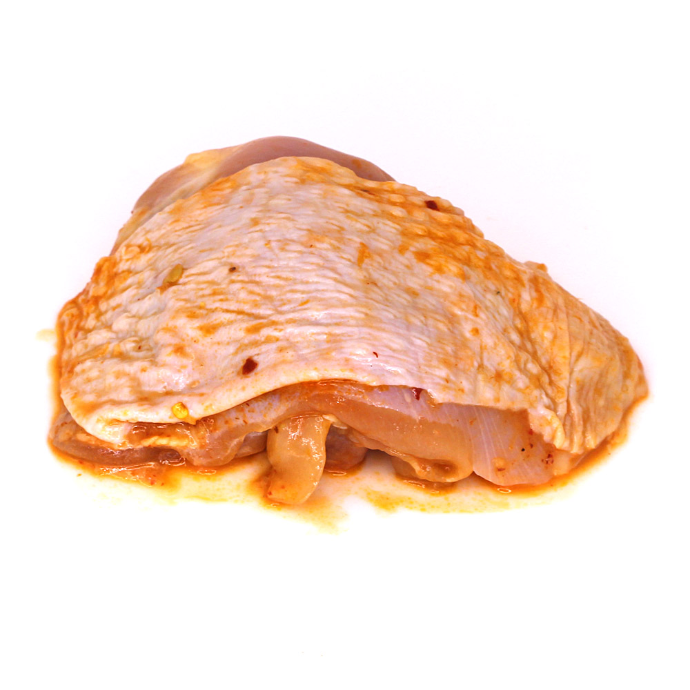 [M70017] Chicken Thigh B/in Marinated, by lb