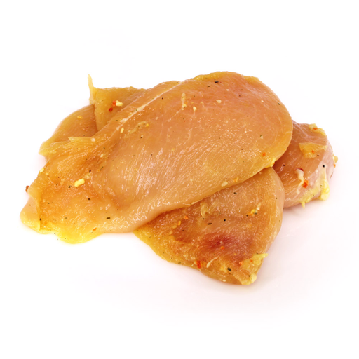 [M70016] Chicken Breast, Sliced, Marinated, by lb